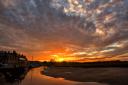 The sunset over Blakeney Quay. Picture: Bill Pound