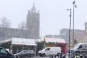 Snow falls in Norwich