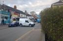 Traffic was brought to a halt at the weekend in Unthank Road