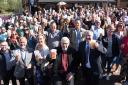 Glasses raised at the at the City of Ale festival launch