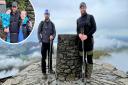 Brothers Ben, right, and Sam Brown scaled Mt Snowdon eight times - the equivalent of climbing Mt Everest - to raise money for the N&N Hospitals Charity