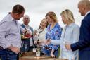 Wine lovers enjoying a tasting at Chet Valley Vineyard Picture: Newman Associates PR