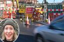 People living in Borrowdale Drive are angry about the number of drivers speeding through the road to avoid the Heartsease roundabout roadworks. Inset: Labour councillor Claire Kidman