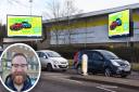 The Koblenz Avenue advertising screens have been blasted by the Norwich Greens, including councillor Josh Worley