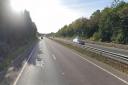 Part of the A47 was blocked after a crash this morning