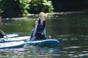 Katherine Ryan tried out paddleboarding on the Wensum with Norfolk Paddle Boards