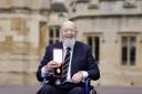 Sir Michael Eavis, founder of Glastonbury festival, was knighted on Tuesday at Windsor Castle. (Andrew Matthews/PA)
