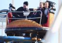 Riders enjoying the Crazy Mouse rollercoaster at the Funderworld theme park at the Norfolk Showground Picture: Newsquest