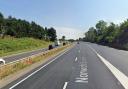 The driver was seen on the right-hand side of the A47 between Postwick and Brundall in Norfolk