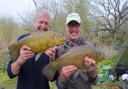 Two great tench caught last year - but one of these is a known fish, going down in weight one season after the next