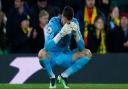 Angus Gunn made a series of stops but Man City ran out easy 4-0 Premier League winners at Norwich City