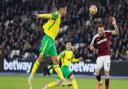 Adam Idah came close to ending Norwich City's Premier League goal drought at West Ham