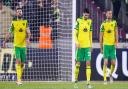 Disappointment for Grant Hanley, Pierre Lees-Melou and Ben Gibson after West Ham's opening goal in midweek