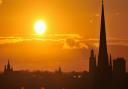 The UK has seen its hottest New Year's Eve ever today. File photo of the winter sun over Norwich.