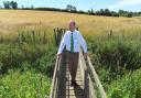 An updated Countryside Code has been published to mark the 70th anniversary of the publication. Pictured: NFU East Anglia director Gary Ford enjoying the region's rural charms