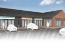 How the parade of shops in Hethersett's Heather Gardens development could look if approved by South Norfolk Council