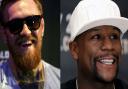UFC lightweight champion Conor McGregor (left) and boxing legend Floyd Mayweather Jnr will fight in Las Vegas on August 26. Picture: PA SPORT