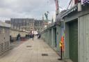 The majority of Norwich Market's outward-facing traders have shut up shop as Storm Eunice hits the city