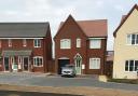 Some of the new homes in Festival Park, Easton