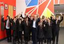 Celebrations at Hethersett Academy after it was rated outstanding by Ofsted