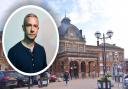 Martin Freeman was spotted at Norwich station after a film crew took over a Greater Anglia train from London