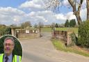 King George V playing fields. Inset: Drayton Parish Council chairman Graham Everett
