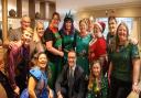 Panto performers and staff visit St John's House care home in Norwich Image: SARAH RIGBY