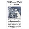 THELMA and DAVID MATTHEWS