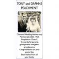 TONY and DAPHNE PEACHMENT
