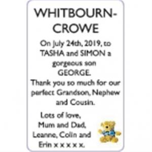 TASHA and SIMON WHITBOURN - CROWE