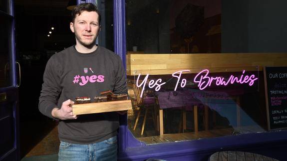 Norwich Evening News: Brownies and Coffee owner Jonathan Lummis Norwich Evening News: Brownies and Coffee owner Jonathan Lummis