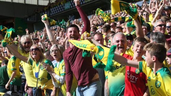 Norwich Evening News: The City fans created a great atmosphere Norwich Evening News: The City fans created a great atmosphere