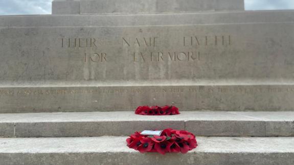 Norwich Evening News: Two wreaths laid to acknowledge the sacrifice of both pervious and serving RAF personnel and their families while marking 82 years since the Battle of Britain in Norwich Norwich Evening News: Two wreaths laid to acknowledge the sacrifice of both pervious and serving RAF personnel and their families while marking 82 years since the Battle of Britain in Norwich