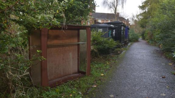 Norwich Evening News: There have been ongoing issues with fly-tipping in Cherry Close, Lakenham Norwich Evening News: There have been ongoing issues with fly-tipping in Cherry Close, Lakenham