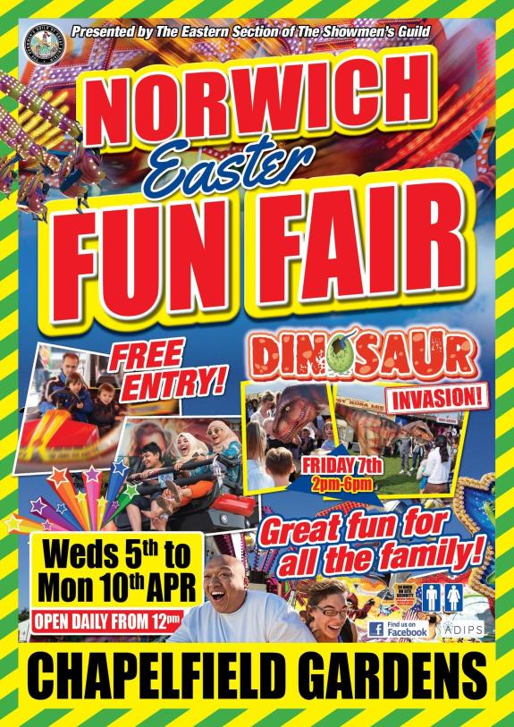Norwich Evening News: The Norwich Easter Funfair returns for 2023 Norwich Evening News: The Norwich Easter Funfair returns for 2023