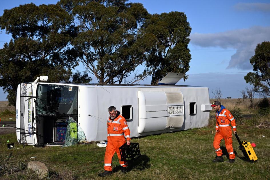 Seven children seriously injured in school bus crash in Melbourne