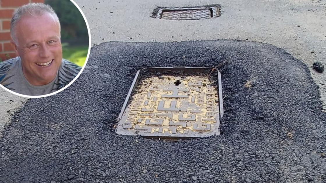 Council pothole repairs in The Croft, Costessey criticised
