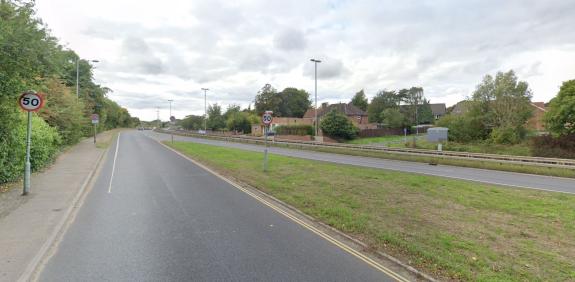 Norwich Evening News: The accident between Mrs Braden and the driver of Five Star Taxis happened along the A11, near Newmarket Road on December 14 Norwich Evening News: The accident between Mrs Braden and the driver of Five Star Taxis happened along the A11, near Newmarket Road on December 14