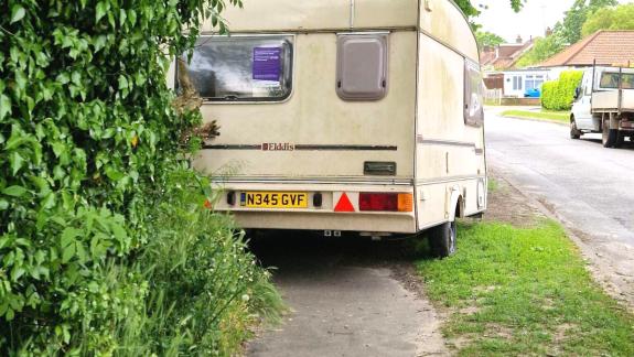 Norwich Evening News: The caravan had been dumped for more than a month Norwich Evening News: The caravan had been dumped for more than a month