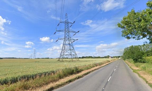 Norwich Evening News: Pylons on the existing power line through south Norfolk which is also being upgraded Norwich Evening News: Pylons on the existing power line through south Norfolk which is also being upgraded