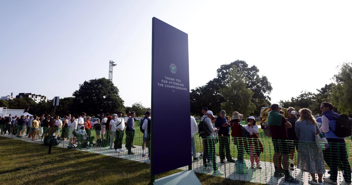 Wimbledon queue condemned by fans as 'worst they have ever seen' - Vimarsana News
