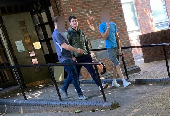 Norwich Evening News: Archie Gardiner leaving Norwich Magistrates Court Norwich Evening News: Archie Gardiner leaving Norwich Magistrates Court