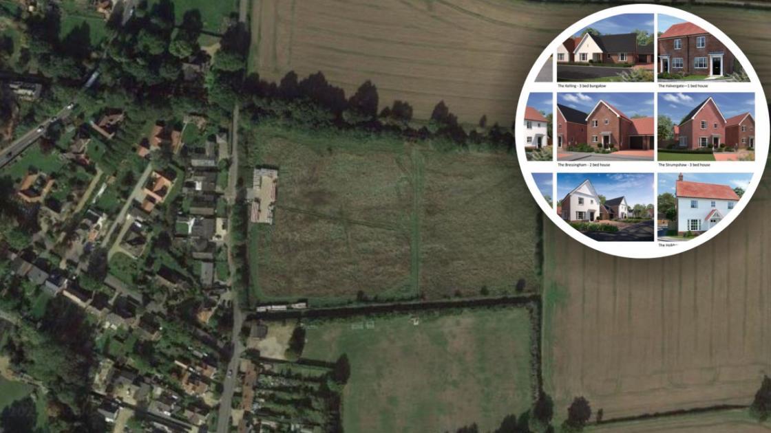 Objections to plans for 25 homes in Rectory Road, Coltishall 
