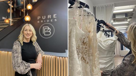 Norwich Evening News: Anna Hare runs Pure Brides and Suit Hire in Castle Meadow, Norwich Norwich Evening News: Anna Hare runs Pure Brides and Suit Hire in Castle Meadow, Norwich