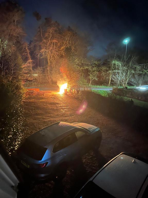 Norwich Evening News: The couple said they are glad they spotted it, otherwise it could have made it towards the house Norwich Evening News: The couple said they are glad they spotted it, otherwise it could have made it towards the house