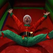 Jingles the Elf at Bounce Into Christmas at The Space in Sprowston.