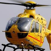 The East Anglian Air Ambulance responded after a man suffered a medical emergency.
