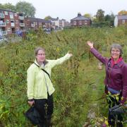 Lucy Hall and Christine Way who are part of the group trying to get Norfolk's first co-housing community built on Sussex Street, Norwich