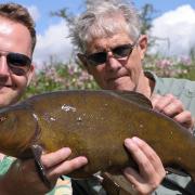Robin and Keith - and a lovely tench