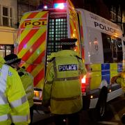 Norfolk Police on an earlier patrol in Norwich city centre